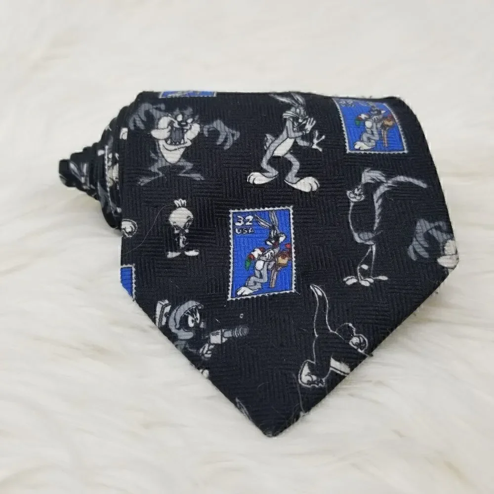 Looney Tunes Stamp Collection Neck Tie